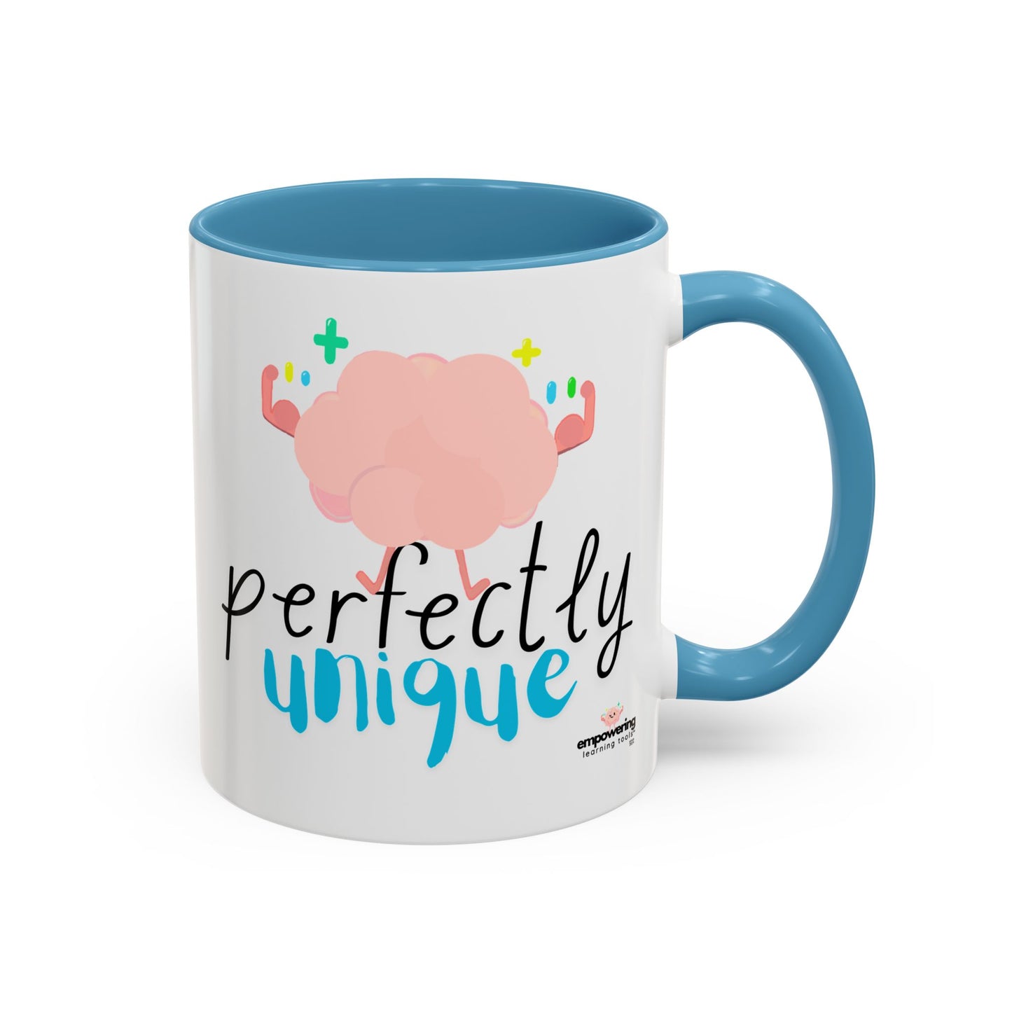 Perfectly Unique Accent Coffee Mug – 11 & 15oz – Fun Gift for Brainy Friends