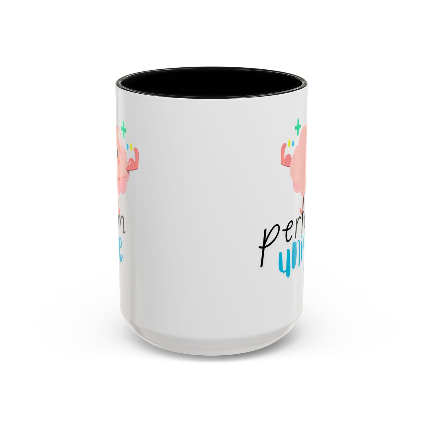 Perfectly Unique Accent Coffee Mug – 11 & 15oz – Fun Gift for Brainy Friends