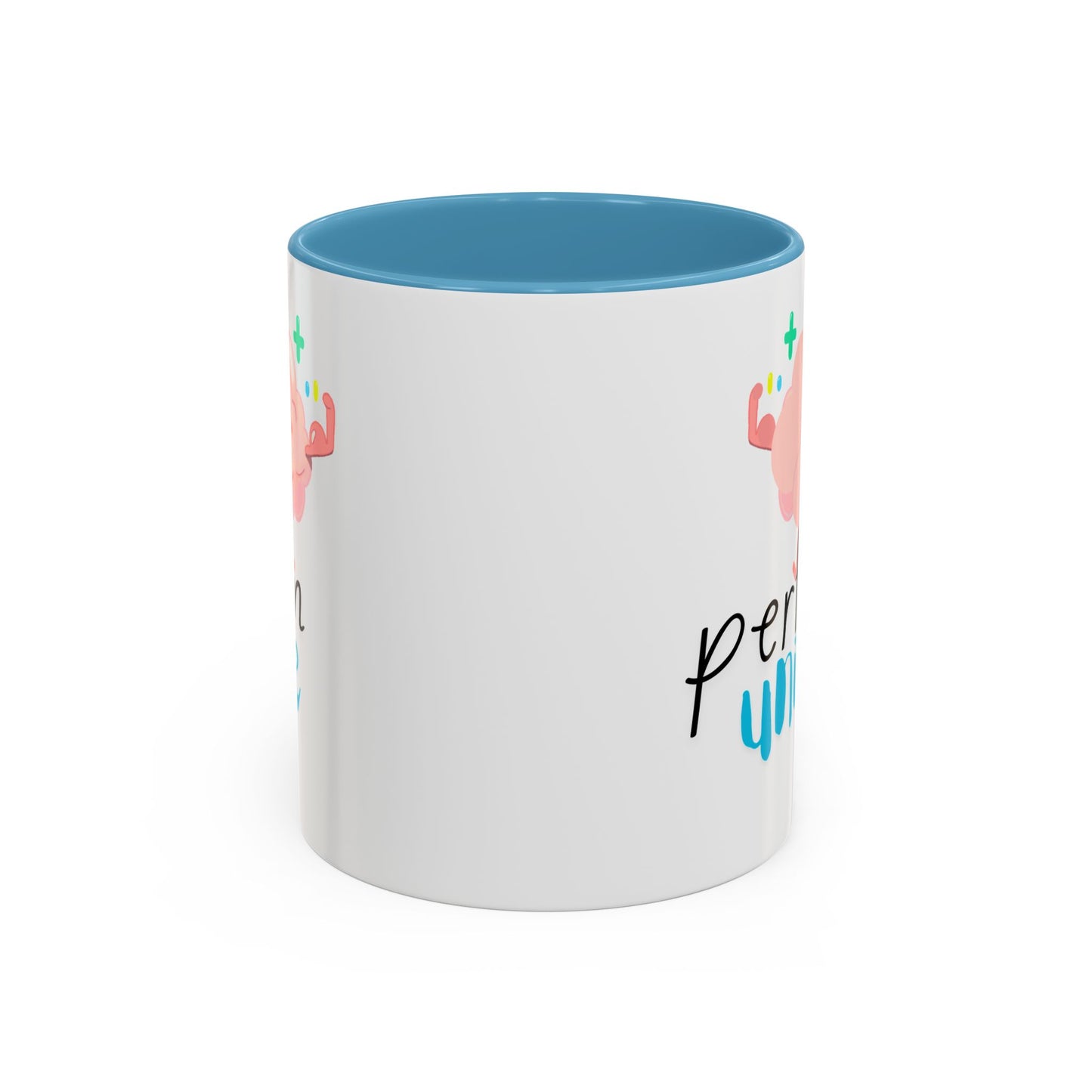 Perfectly Unique Accent Coffee Mug – 11 & 15oz – Fun Gift for Brainy Friends
