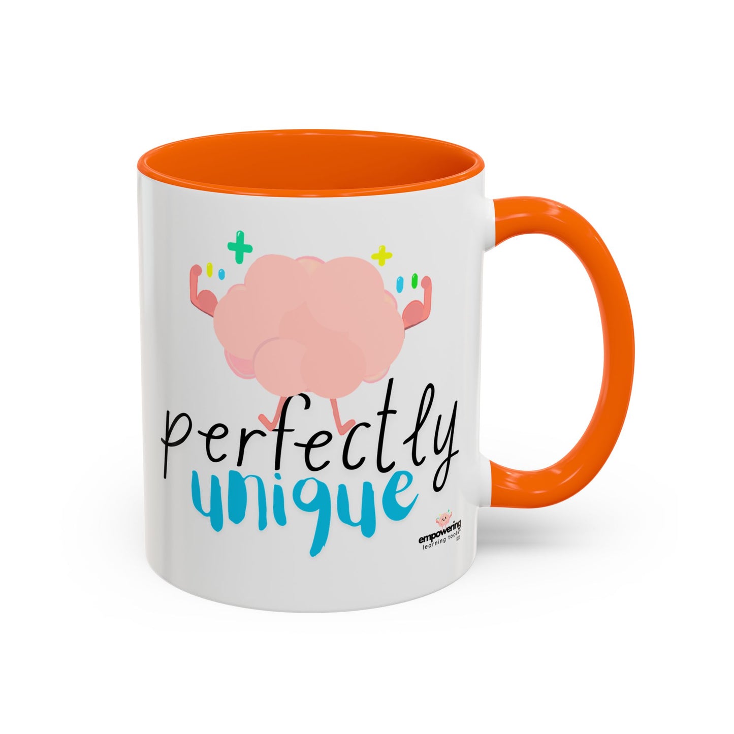 Perfectly Unique Accent Coffee Mug – 11 & 15oz – Fun Gift for Brainy Friends