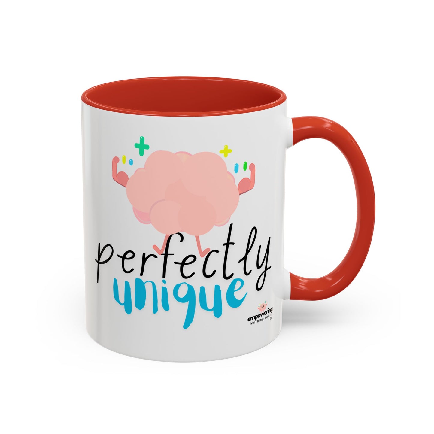 Perfectly Unique Accent Coffee Mug – 11 & 15oz – Fun Gift for Brainy Friends