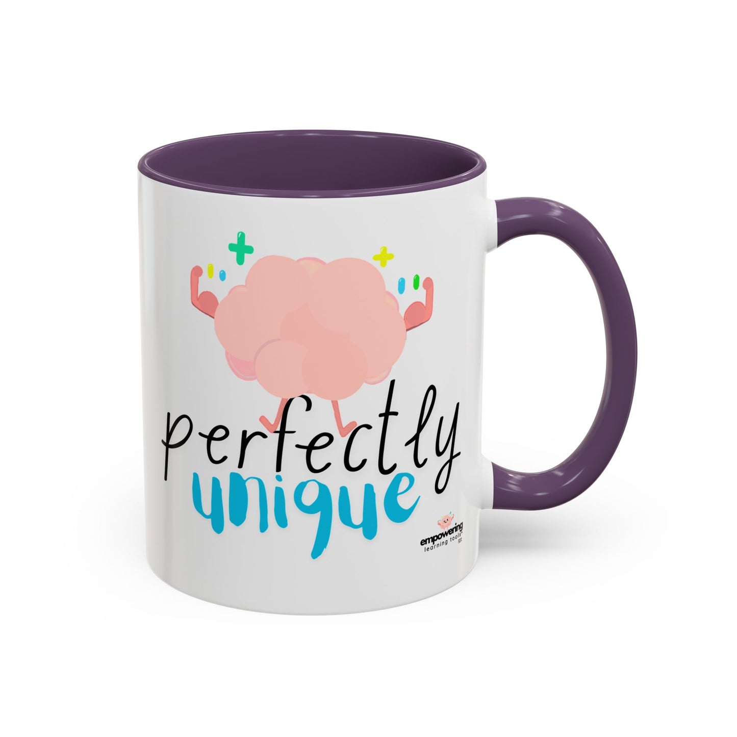 Perfectly Unique Accent Coffee Mug – 11 & 15oz – Fun Gift for Brainy Friends