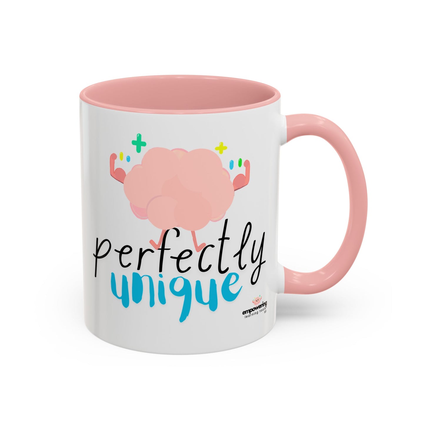 Perfectly Unique Accent Coffee Mug – 11 & 15oz – Fun Gift for Brainy Friends