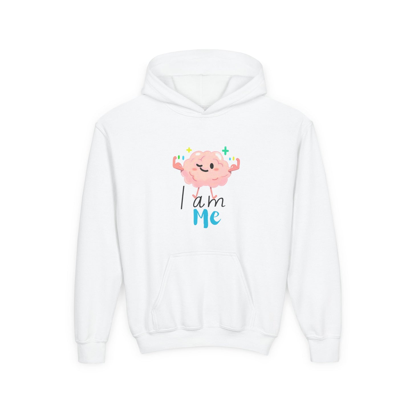 Kids Hoodie - 'I am Me' Youth Heavy Blend Hooded Sweatshirt for Kids