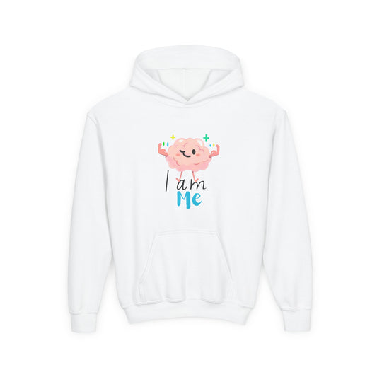 Kids Hoodie - 'I am Me' Youth Heavy Blend Hooded Sweatshirt for Kids