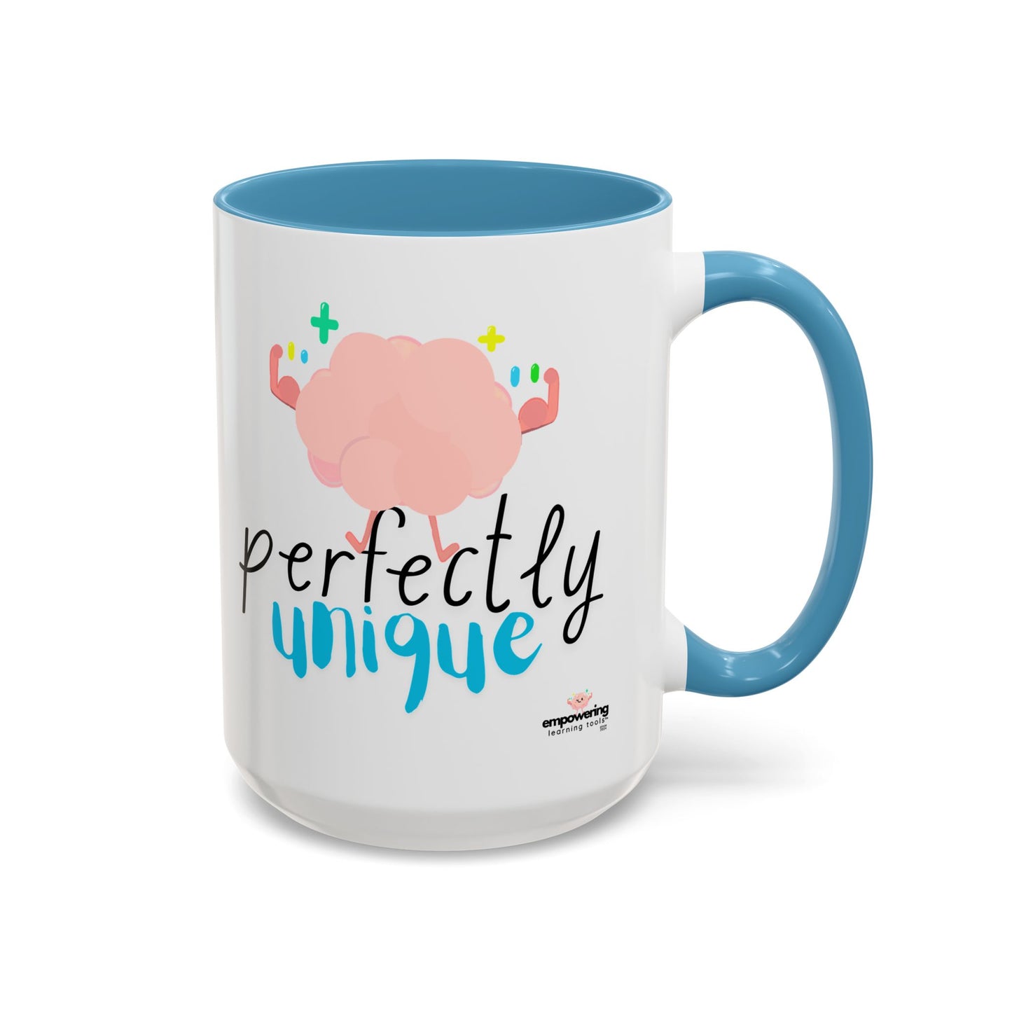 Perfectly Unique Accent Coffee Mug – 11 & 15oz – Fun Gift for Brainy Friends