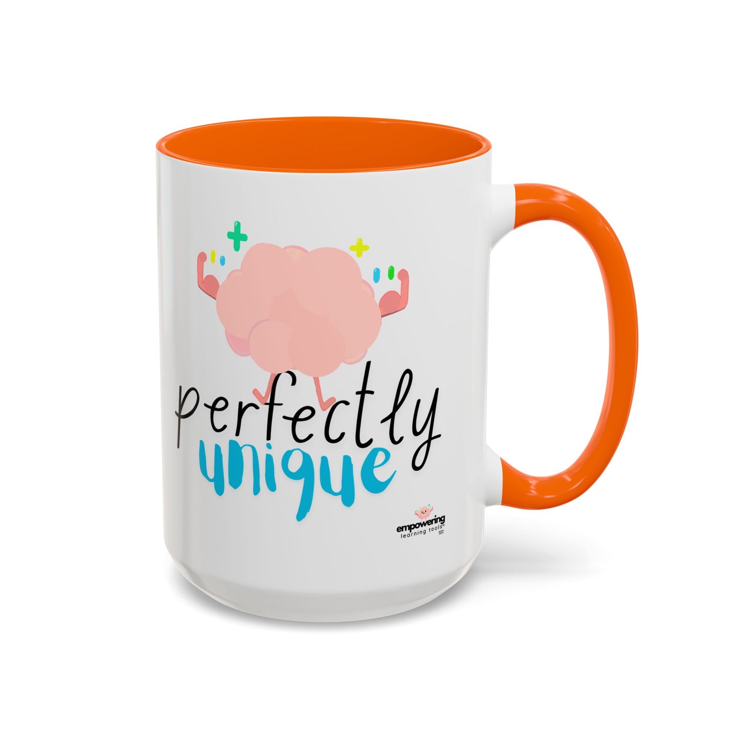 Perfectly Unique Accent Coffee Mug – 11 & 15oz – Fun Gift for Brainy Friends