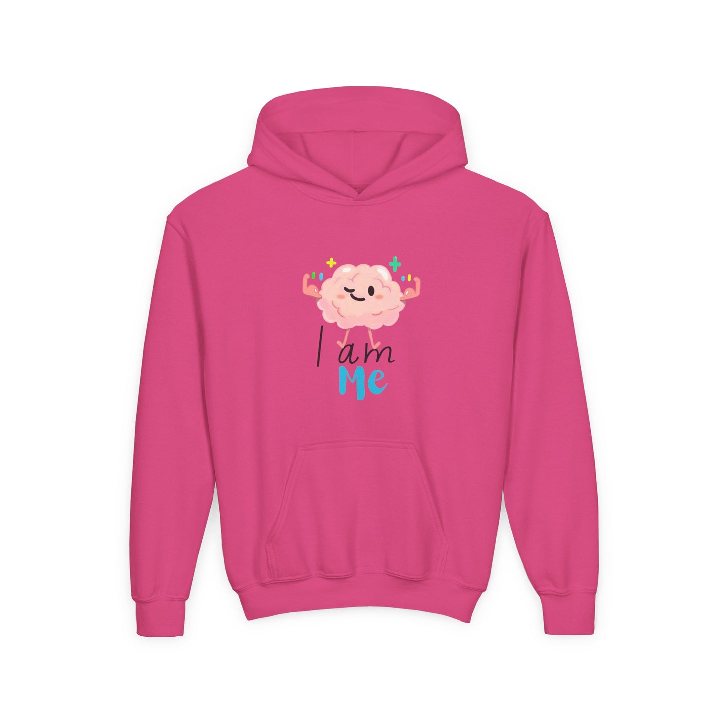 Kids Hoodie - 'I am Me' Youth Heavy Blend Hooded Sweatshirt for Kids