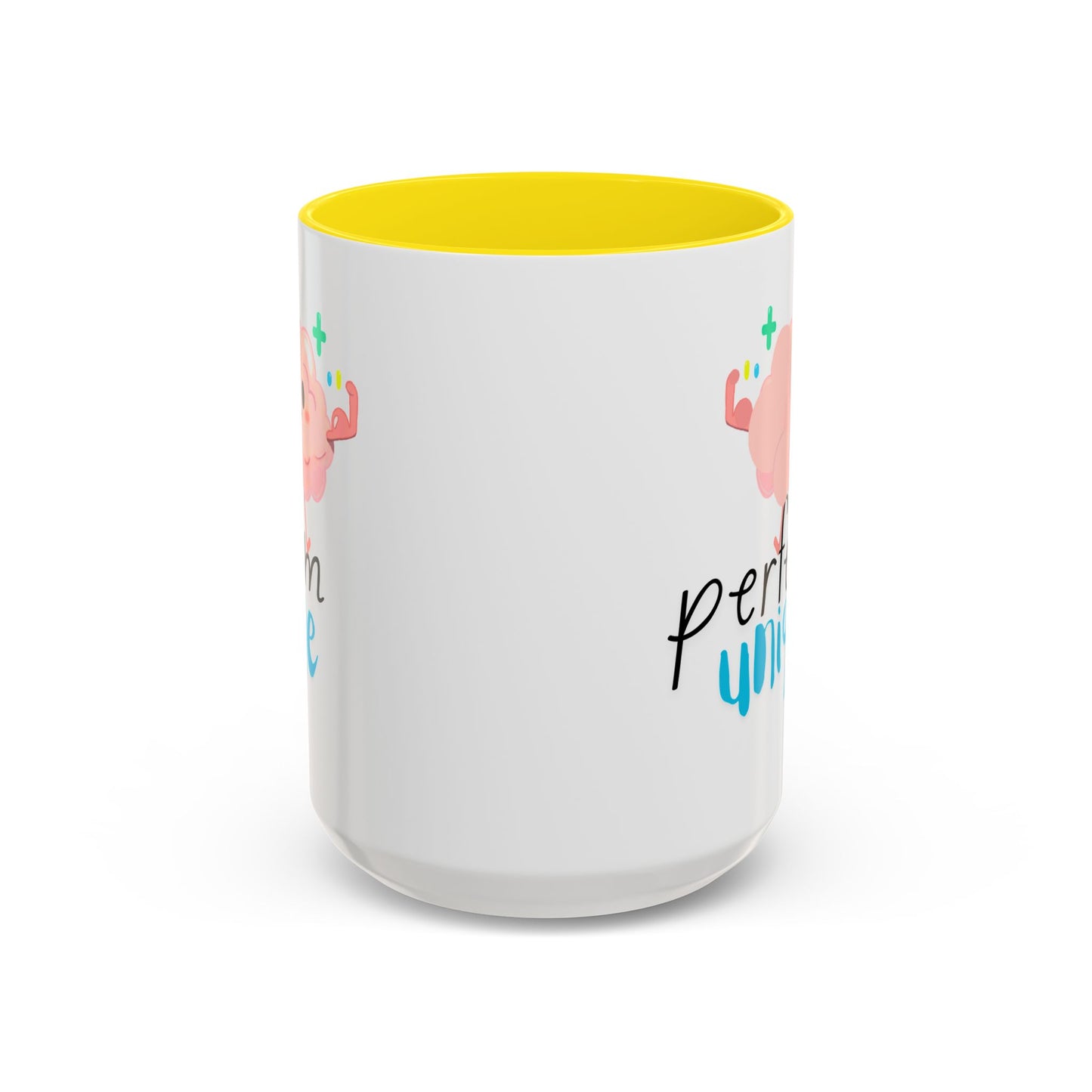 Perfectly Unique Accent Coffee Mug – 11 & 15oz – Fun Gift for Brainy Friends